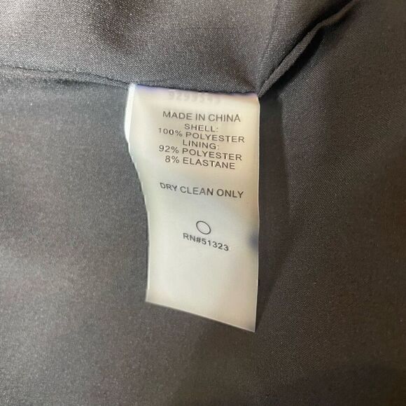 Vince Camuto Ruched Sleeve Blazer Size 22 W Black Hook Closure Collared Vneck - Picture 7 of 10